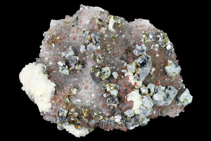 Hematite Quartz, Chalcopyrite, Galena & Pyrite Association #170244